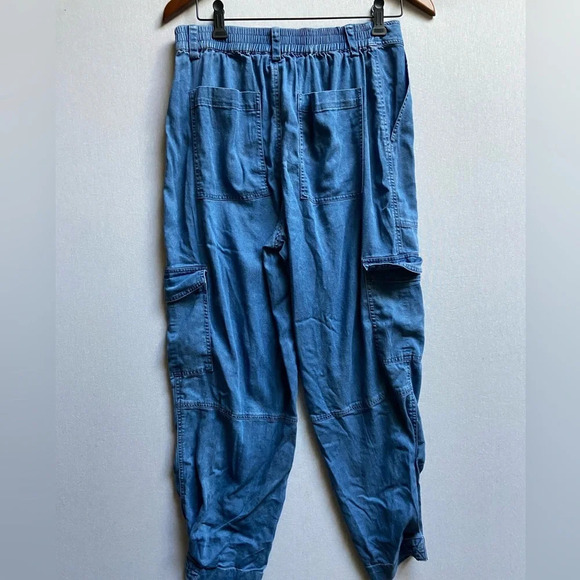 Blue Sky cargo pants Sz S 100% Tencell Fair  Trade - Picture 2 of 9